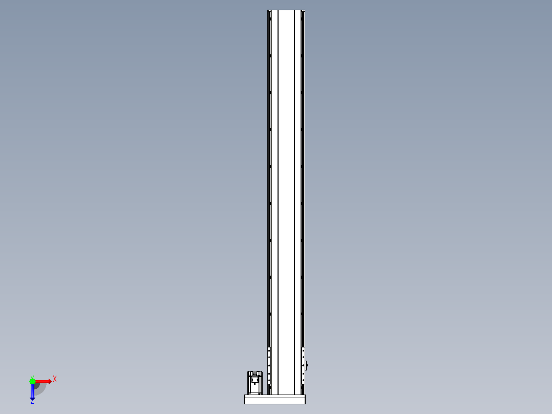 日规模组半封闭丝杆TPA-HNR-202D-2510C-L1750-ML-C-P75-N3俯视图