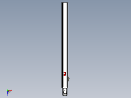 日规模组半封闭丝杆TPA-HNR-85S-1610C-L900-M-Y-P20-N3俯视缩略图