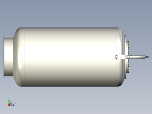 分离器分离设备separator-11831-模型格式为 stp左视缩略图