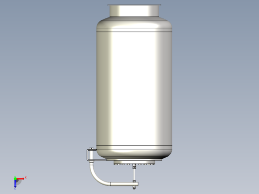 分离器分离设备separator-11831-模型格式为 stp俯视缩略图