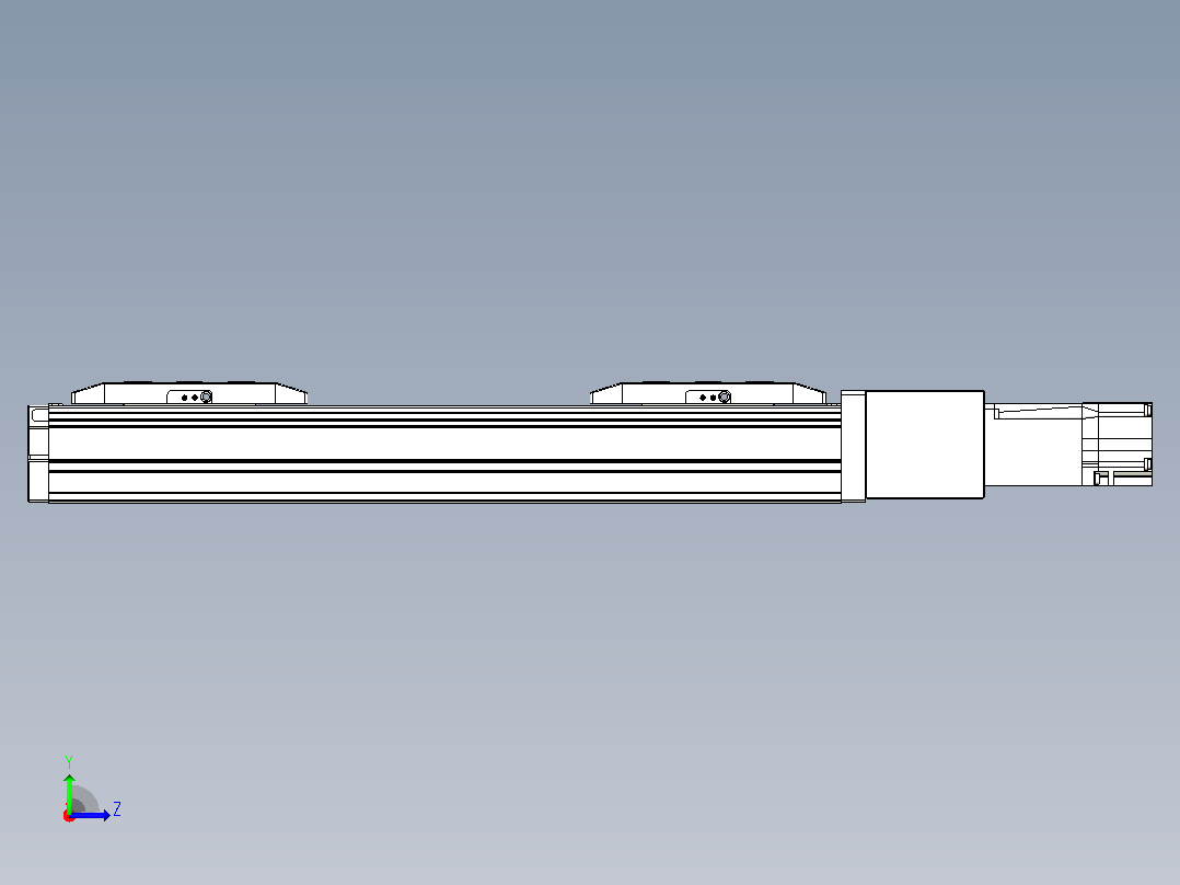 滚珠丝杠线性轴TPA-GCRS-50-1205C-L50-M-M10-N3左视图