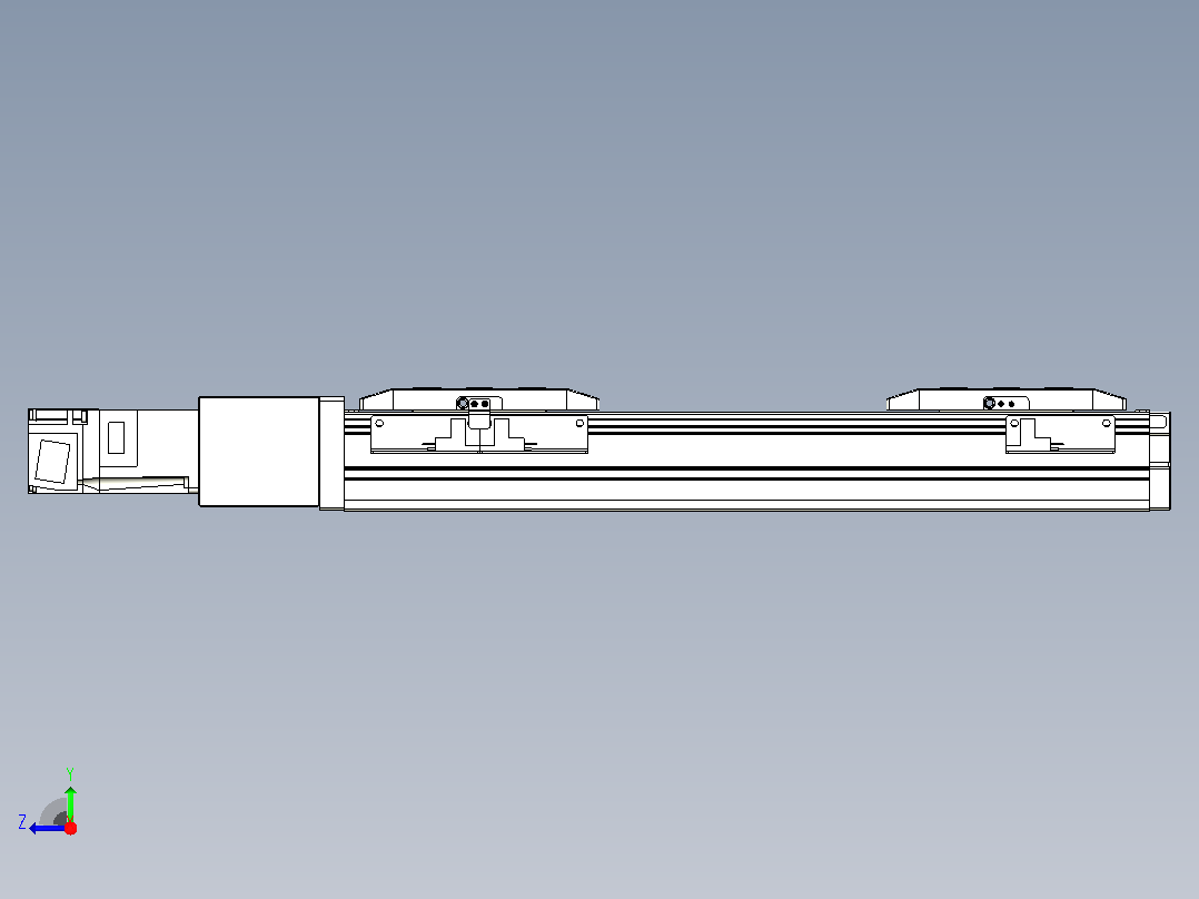 滚珠丝杠线性轴TPA-GCRS-50-1205C-L50-M-M10-N3右视图