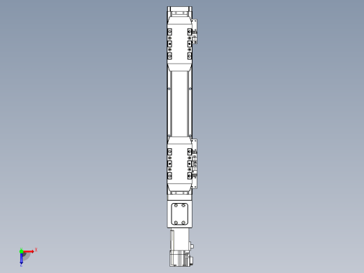 滚珠丝杠线性轴TPA-GCRS-50-1205C-L50-M-M10-N3俯视缩略图
