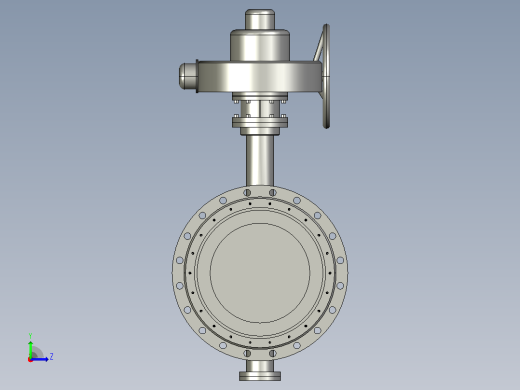 Dt943H(F)-10C.P.R.V-B[DN500]阀，截止阀，风阀，蝶阀左视缩略图