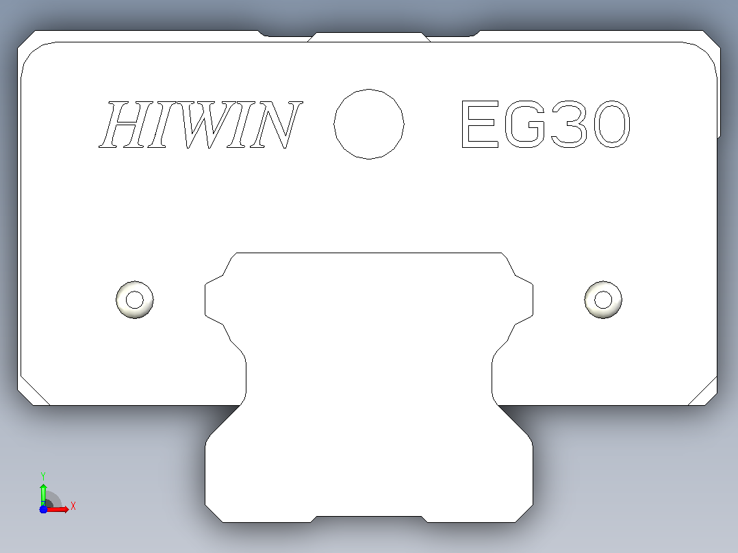 HIWIN上银线性导轨-EGH30CA1R280前视图