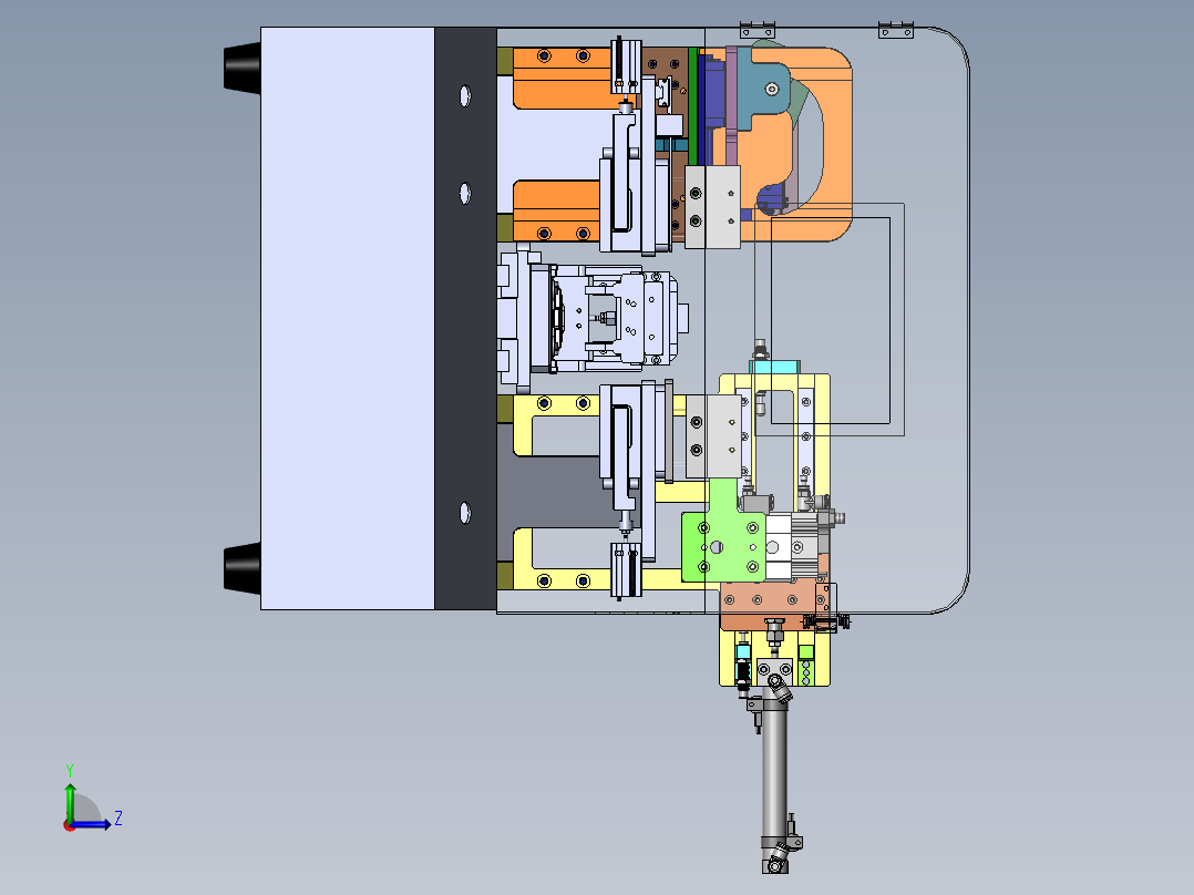 沾锡机半自动上料治具左视图