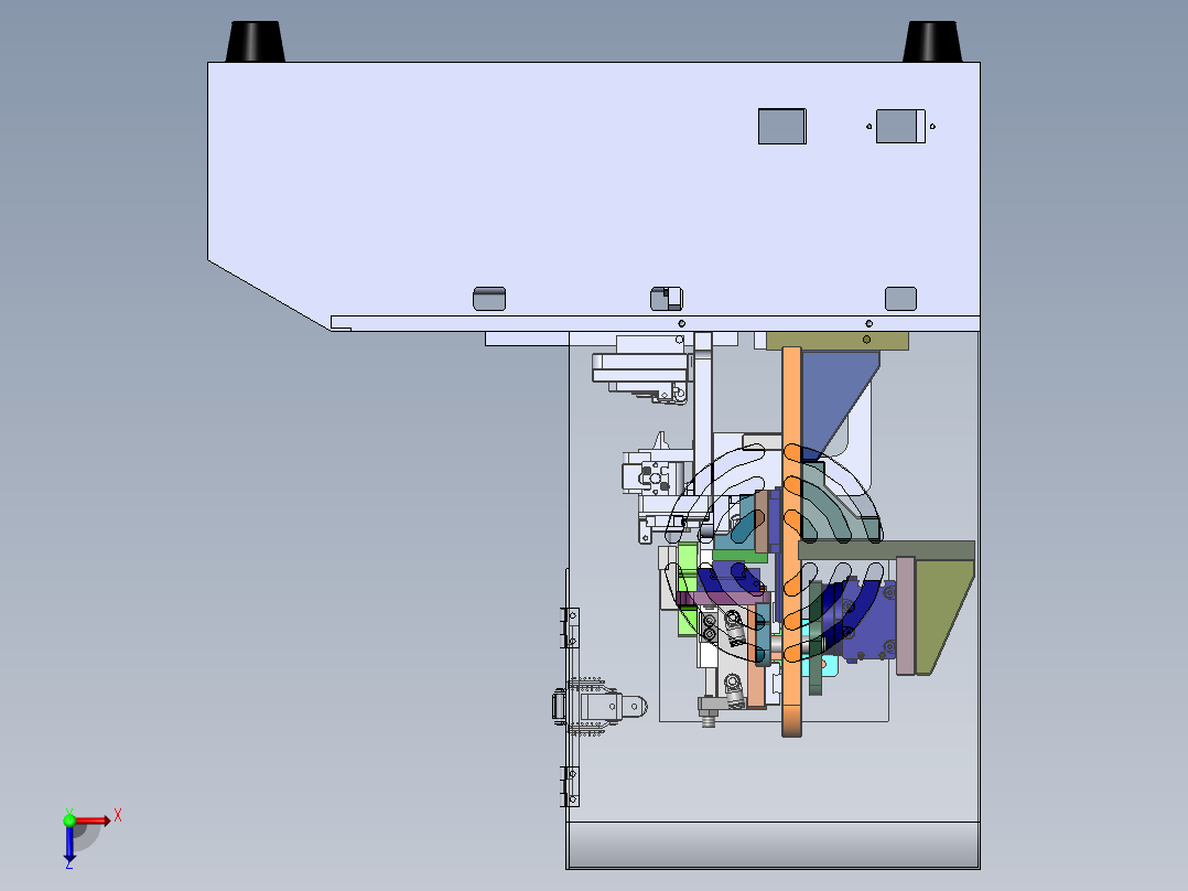 沾锡机半自动上料治具俯视图