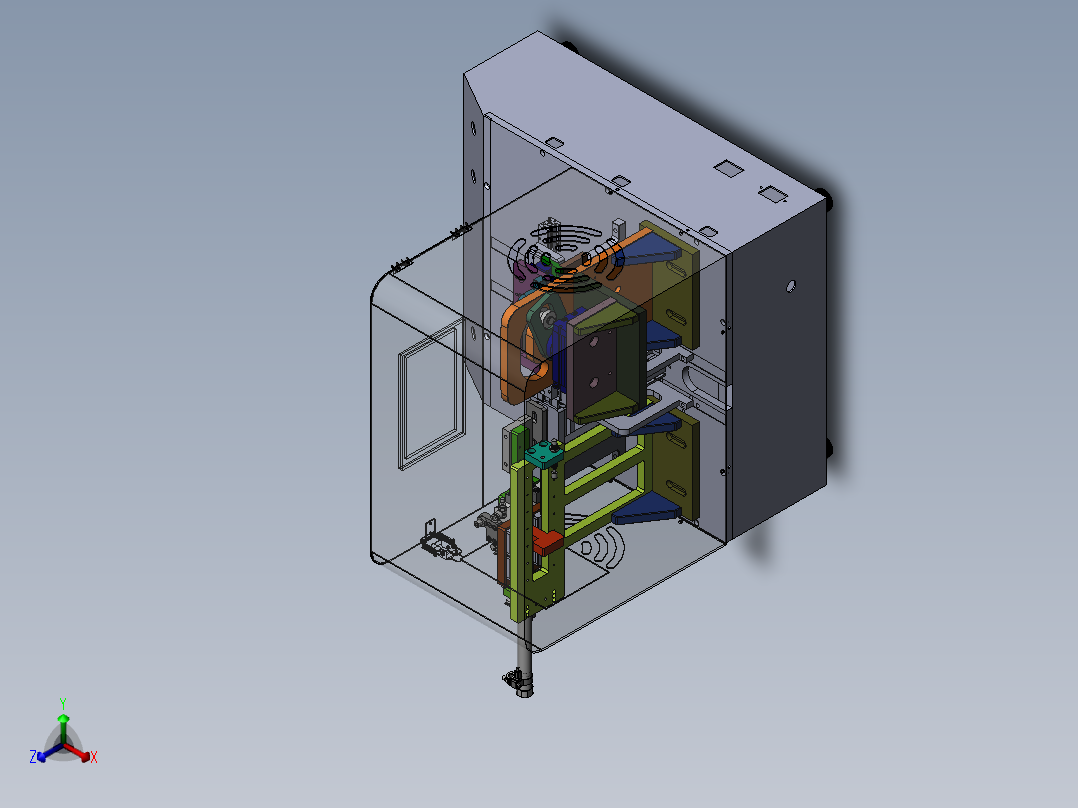 沾锡机半自动上料治具正等轴测图