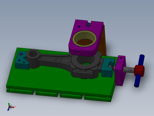 组合夹具-连杆扩大头孔钻模_3503