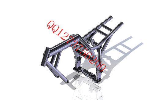 摩托车骨架模型3D模型缩略图