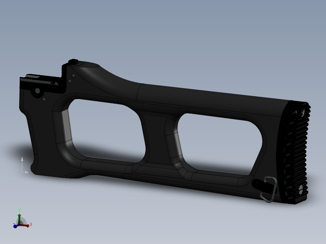 狙击布枪的枪尾3D模型