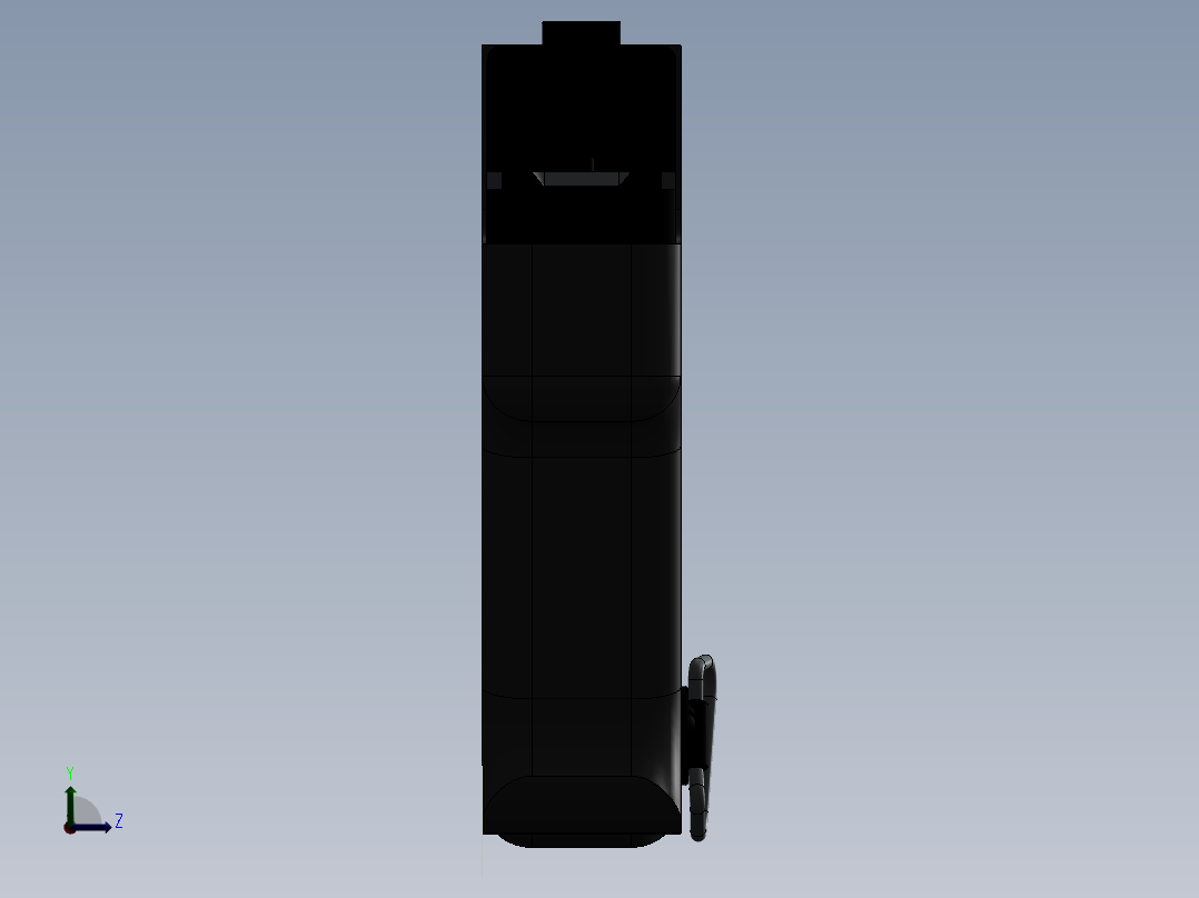 狙击布枪的枪尾3D模型左视图