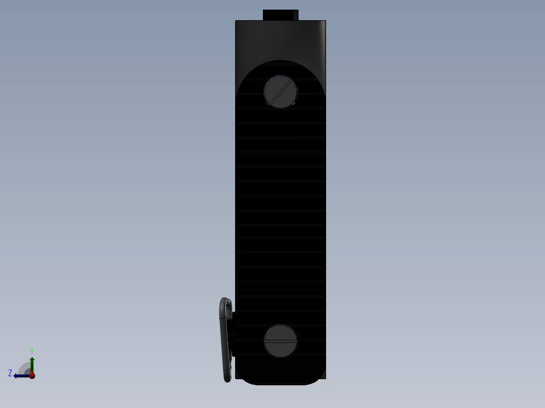 狙击布枪的枪尾3D模型右视图