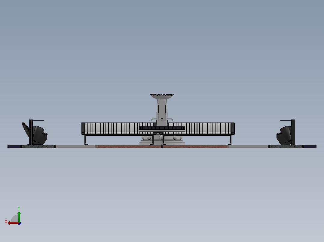 solidworks 公园后视图