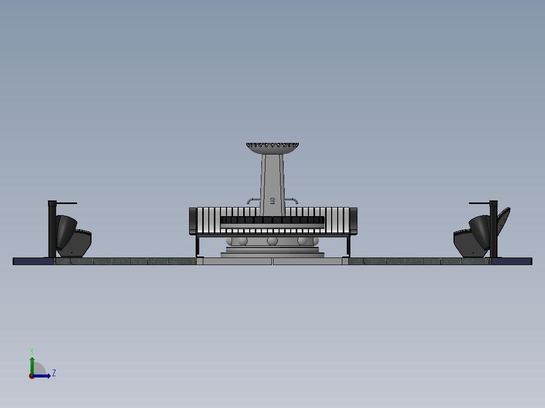 solidworks 公园左视图
