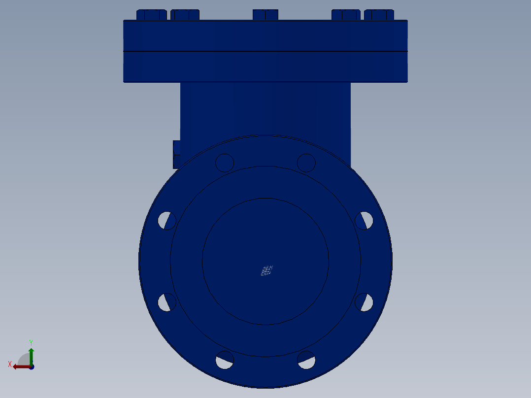 旋启式止回阀-铸铁 DN50-DN300后视图