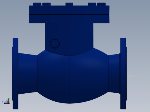 旋启式止回阀-铸铁 DN50-DN300右视缩略图