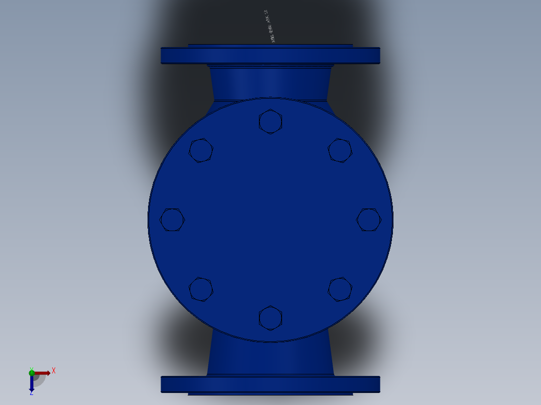 旋启式止回阀-铸铁 DN50-DN300俯视图