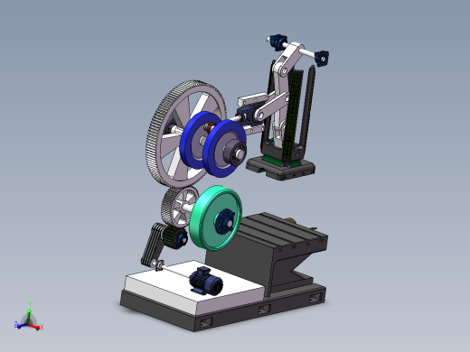 机械冲床演示模型895109