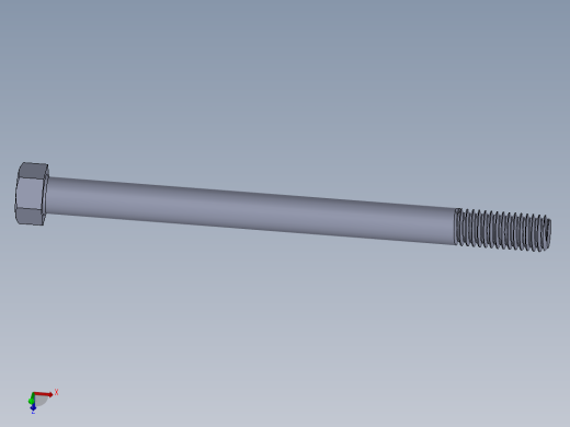UNC 六角螺栓-Hex Bolt 0.4375-14 x 6.SLDPRT