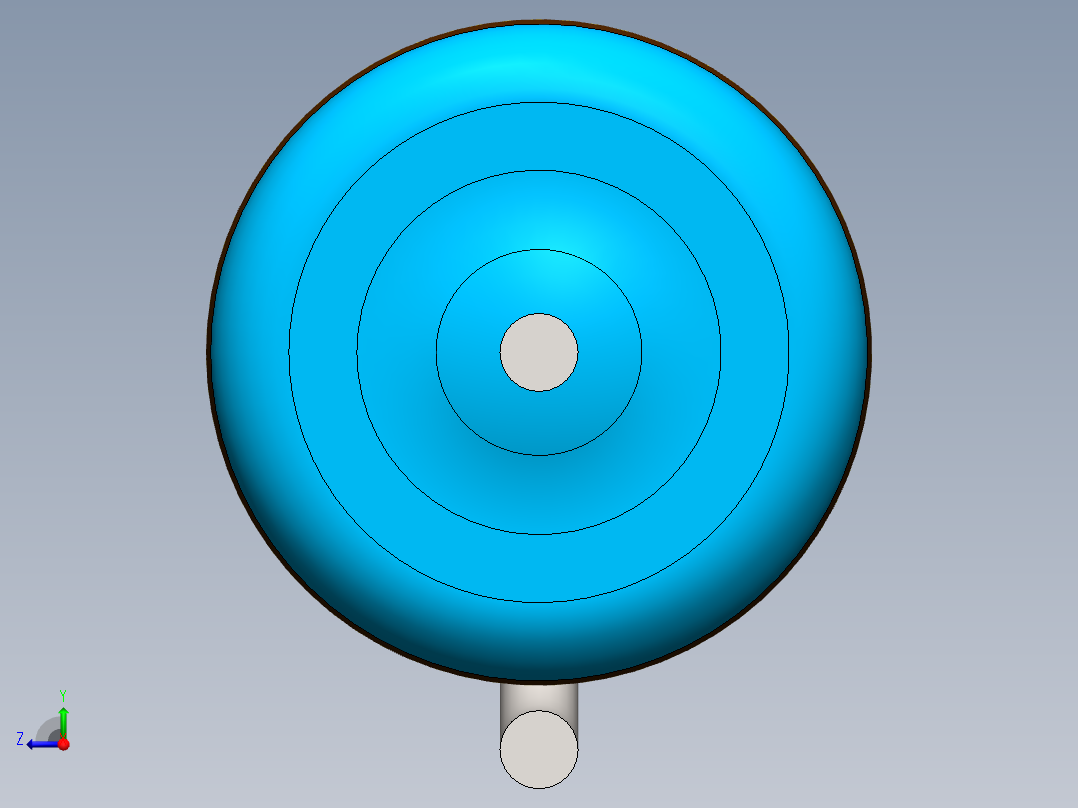 电容器 二极管 电阻器-Resistor Vertical 47K Ohm 1W右视图