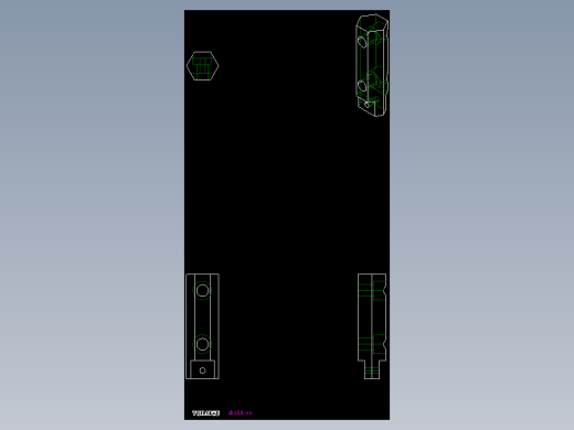 滑動塊SBS-VS-2D多系列多零件图纸模型