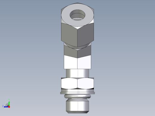 卡套式工业通用硬管接头EO_Adjustable_locknut_45_deg_elbow_VEE08ZLMORCF右视缩略图