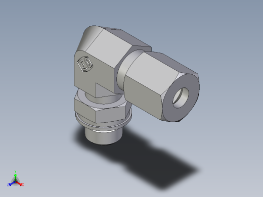 卡套式工业通用硬管接头EO_Adjustable_Locknut_elbow_WEE06ZLMORCF