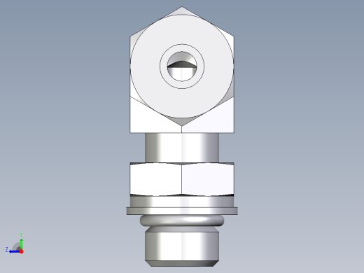 卡套式工业通用硬管接头EO_Adjustable_Locknut_elbow_WEE06ZLMORCF右视缩略图
