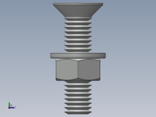 紧固件-M5-0.80 Flathead左视缩略图
