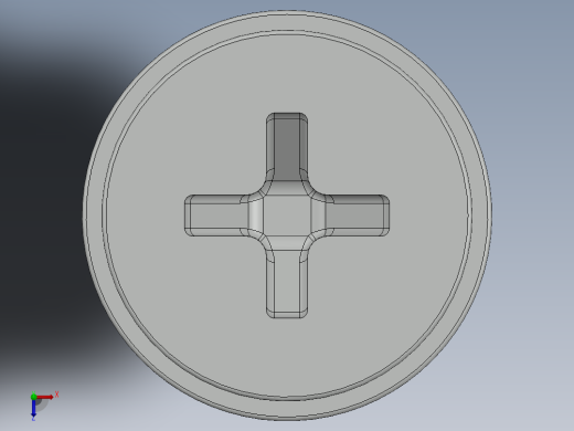 紧固件-M5-0.80 Flathead俯视缩略图