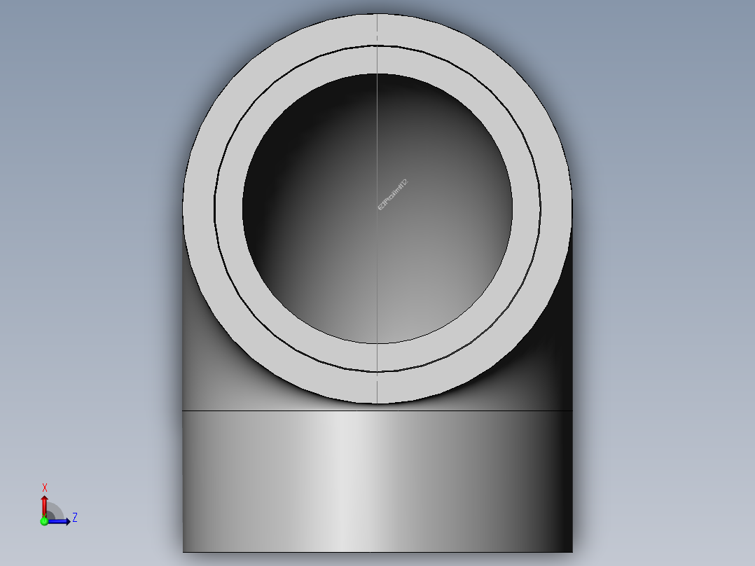 PVC管件-3in Elbow俯视图