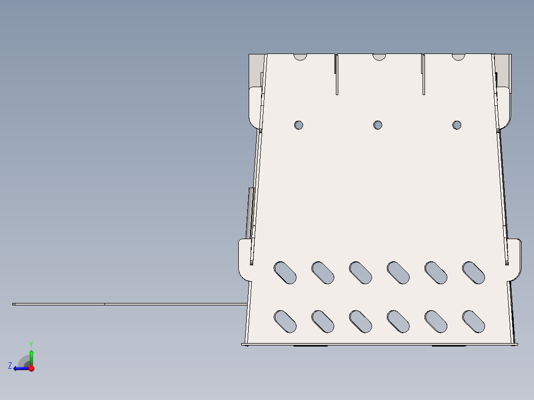 折弯的煮水火炉右视图