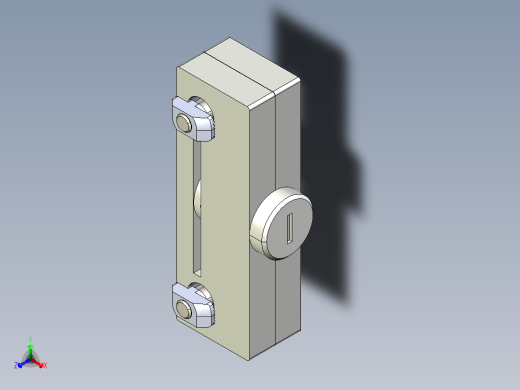 型材-KJN HINGED DOOR LOCK WITH UNIQUE LOCK 3842522479正等轴测缩略图