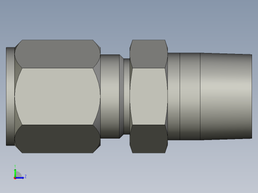 卡套式工业通用硬管接头8-8_fbu-s左视缩略图