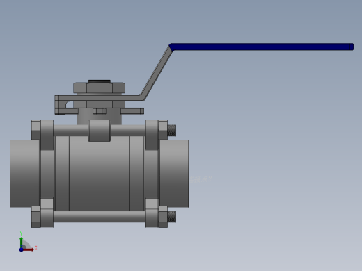 三片式对焊球阀-316L DN15-DN80前视缩略图