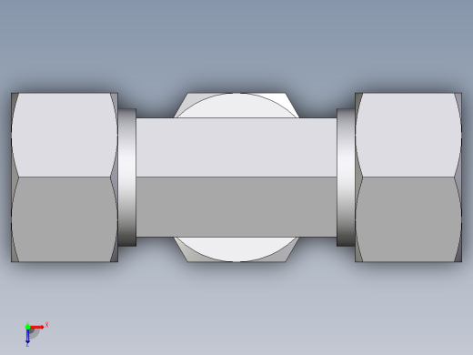 卡套式工业通用硬管接头EO_Standpipe_branch_tee_EVT15LCF俯视缩略图