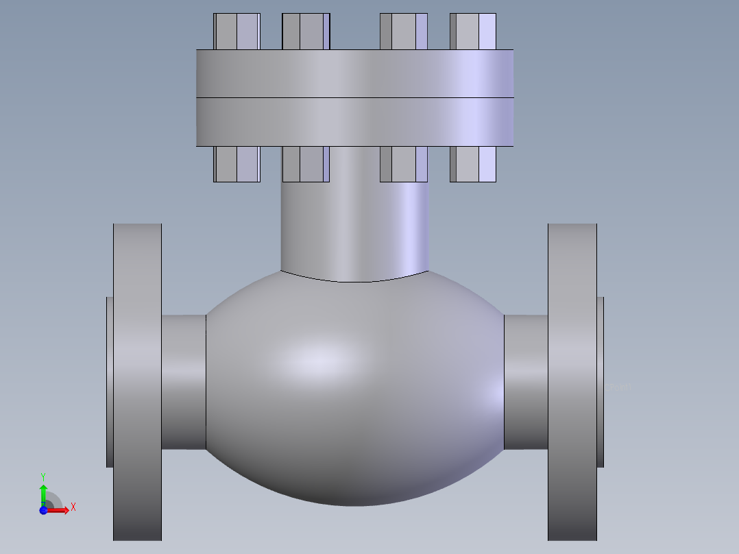 swing check valve fl - 150-2500前视图