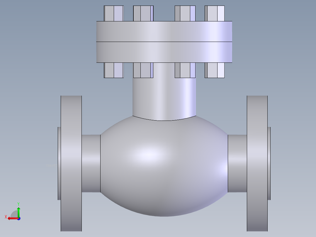 swing check valve fl - 150-2500后视图