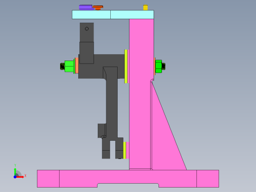 CA1340自动车床杠杆一加工工艺及钻φ8孔夹具设计【含三维SolidWorks和爆炸图】前视缩略图