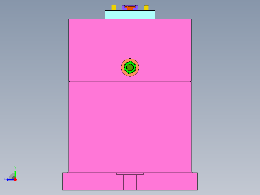 CA1340自动车床杠杆一加工工艺及钻φ8孔夹具设计【含三维SolidWorks和爆炸图】右视图