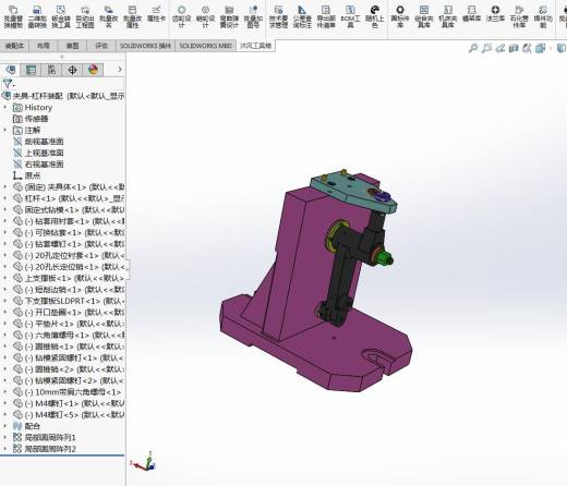 CA1340自动车床杠杆一加工工艺及钻φ8孔夹具设计【含三维SolidWorks和爆炸图】缩略图