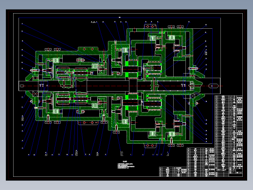 行星齿轮变速器传动系统机构设计655040