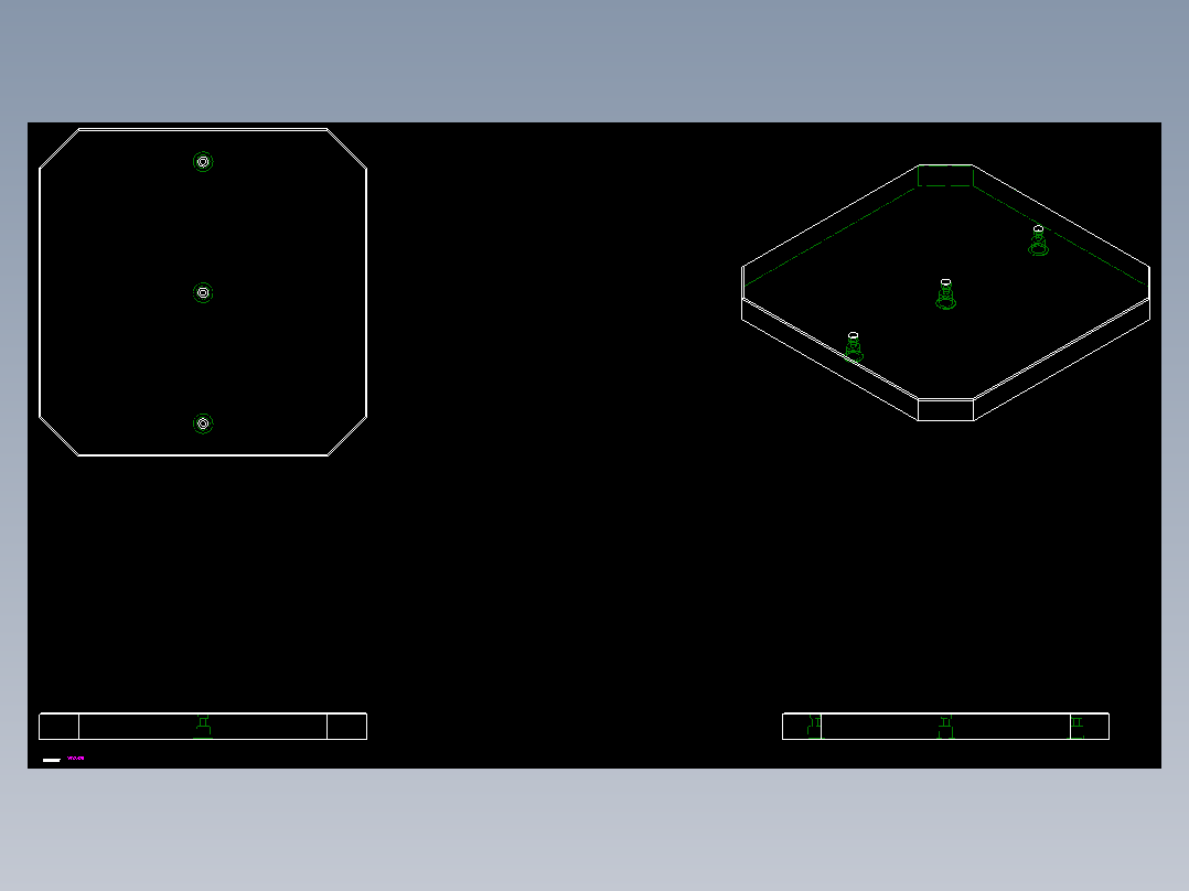 基板1912(B)-2D多系列多零件图纸模型