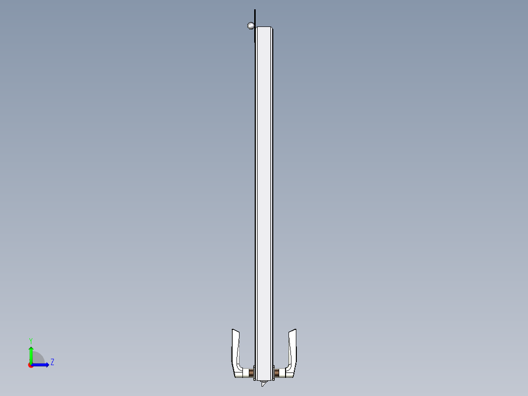 有机玻璃金属门左视图