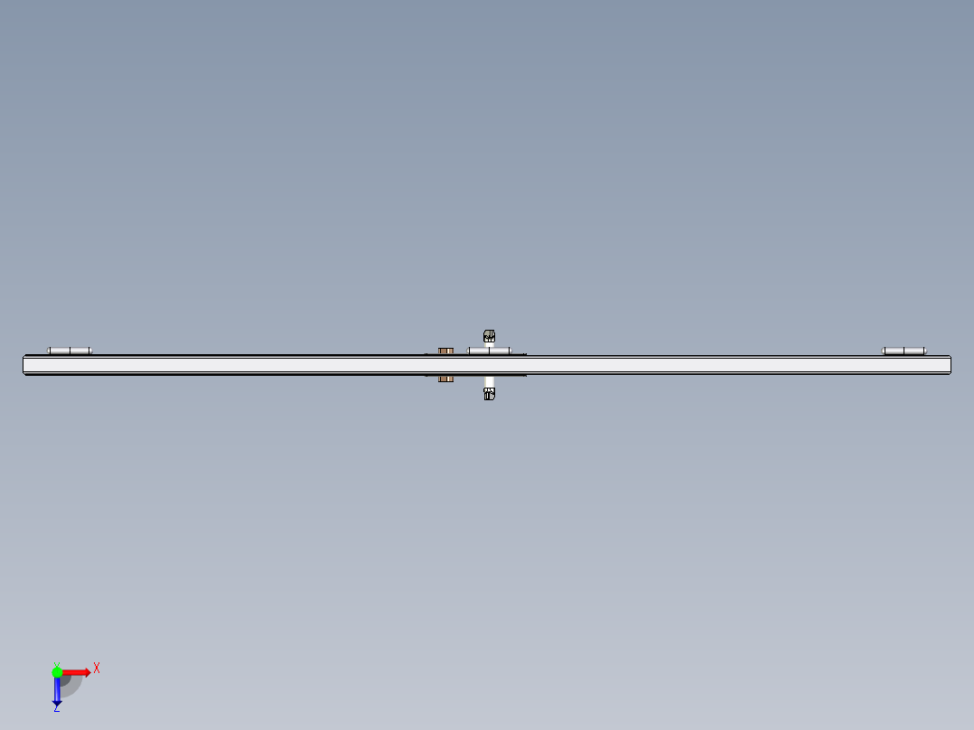 有机玻璃金属门俯视图
