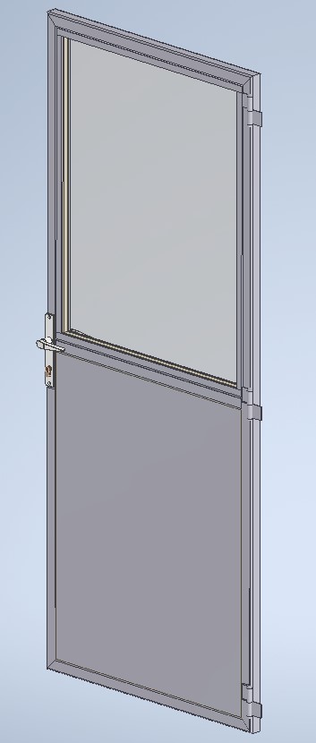 有机玻璃金属门