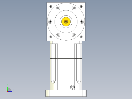 换向器PW170双轴 PGH142-L2 35-114.3-200-M12.stp左视缩略图