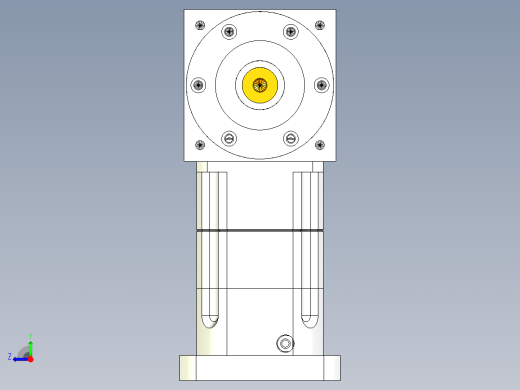 换向器PW170双轴 PGH142-L2 35-114.3-200-M12.stp右视缩略图