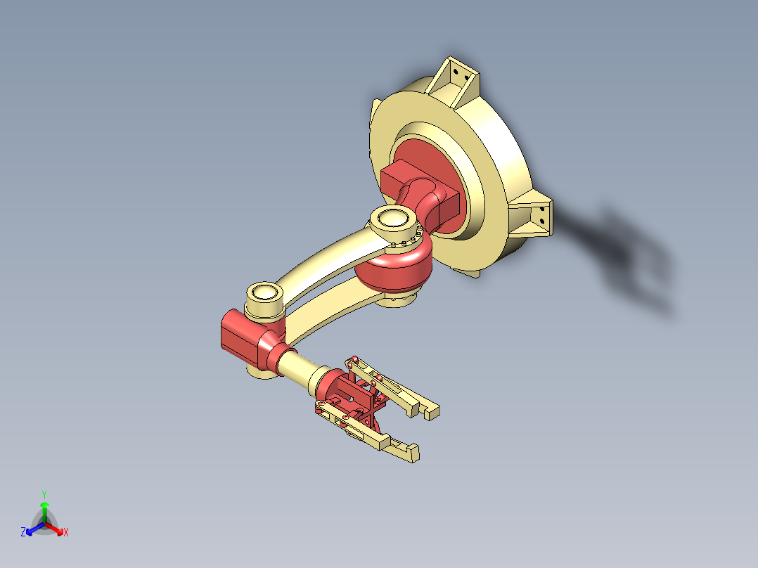 机械臂正等轴测图